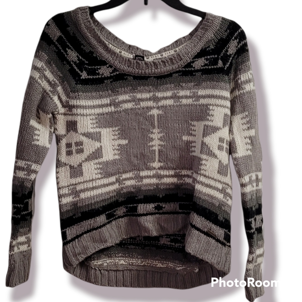 Roxy Aztec Print Sweater